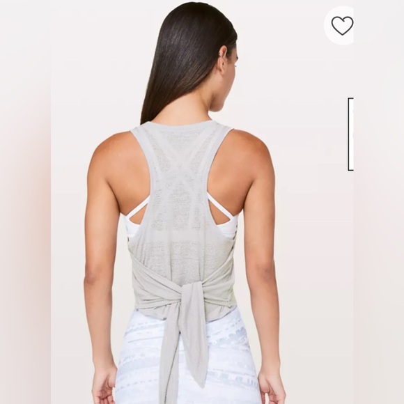 🍋 Lululemon Spirited Sissone Tank (LW1AZTS) - Gray - Approx. Sz 8 - Picture 4 of 12